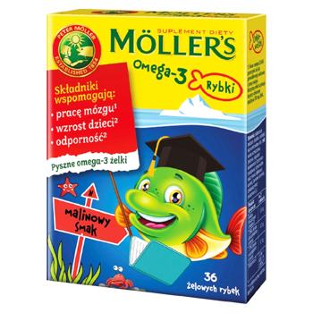 Омега-3 для дітей у формі желейних рибок, з малиновим смаком 36шт - купити, ціни на Grono - фото 1