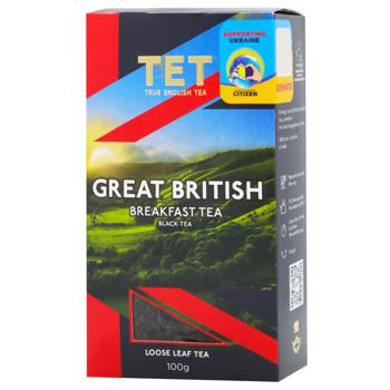 TET Great British Black Leaf Tea 100g - buy, prices for MegaMarket - photo 1