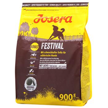 Корм сухий Josera Festival з лососем для вибагливих собак 900г - купити, ціни на MasterZoo - фото 1