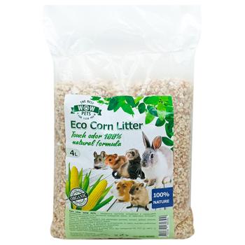 Наповнювач гігієнічний Wow Pets кукурудзяний для гризунів та птахів 4л - купити, ціни на Чудо Маркет - фото 1