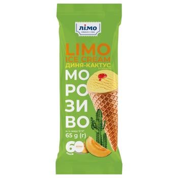 Limo Horn Ice cream with Melon-cactus Flavor 65g