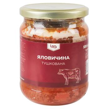 Говядина Лан Буковины тушеная консервированная 500г Украина