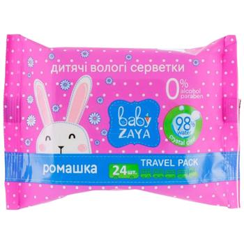 Волога серветка Baby Zaya Ромашка 24шт - купити, ціни на Торба - фото 1