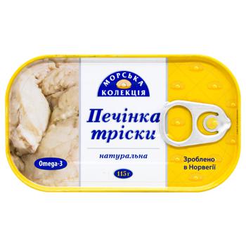 Печiнка трески Морська Колекція натуральна 115г - купити, ціни на МегаМаркет - фото 2