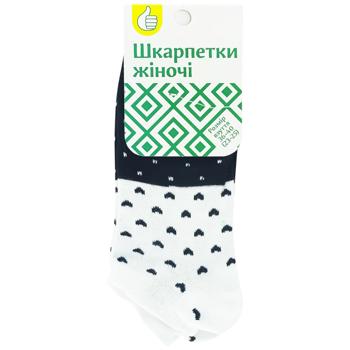 Шкарпетки Auchan Сердця жіночі короткі