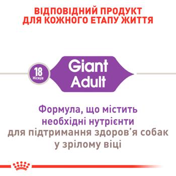 Корм сухий Royal Canin Giant Adult з домашньою птицею для дорослих собак гігантських порід 15кг - купити, ціни на MasterZoo - фото 4