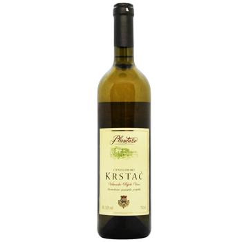 Plantaze Crnogorski Krstac White Dry Wine 13.5% 0.75l - buy, prices for Vostorg - photo 1