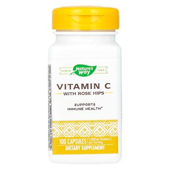 Nature's Way Vitamin С with Rosehips 100 capsules