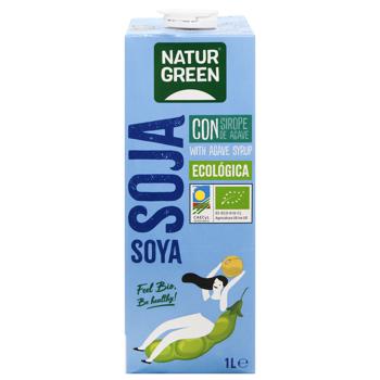 Молоко растительное NaturGreen из сои с сиропом агавы и морскими известковыми водорослями органическое 1л - купить, цены на MasterZoo - фото 3