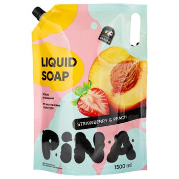 Мыло жидкое Pina Strawberry&Peach 1500мл