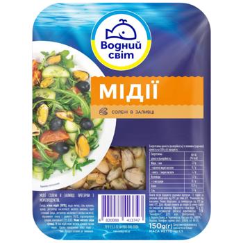 Vodnyi Svit Salted In Marinade Mussles 150g - buy, prices for COSMOS - photo 2