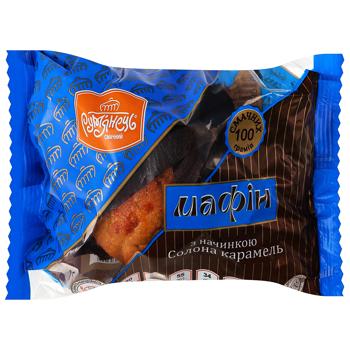 Маффин Румянец CaraMilk с начинкой Соленая карамель 100 г