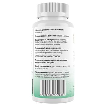 Міо-Інозитол, Myo-Inositol, MyNutriWeek, 623мг 120 кап - купити, ціни на Біотус - фото 2