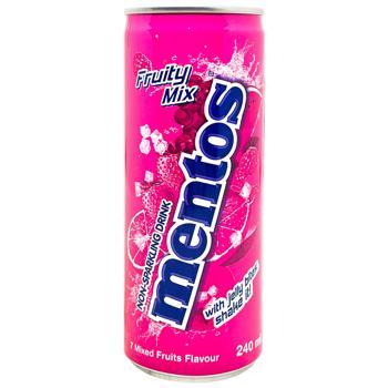 Напій газований Mentos Фруктовий мікс 240мл