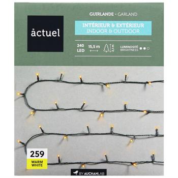 Actuel 240 LED Garland 9 programs 15.5m - buy, prices for Auchan - photo 2