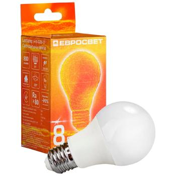 Лампа Євросвітло LED 4200К E27 8Вт - купить, цены на Торба - фото 1