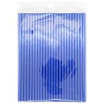 Соломинки для напоїв паперові блакитні 19,7см 100шт
