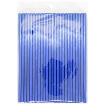 Соломинки для напитков бумажные голубые 19,7см 100шт - купить, цены на Таврия В - фото 1