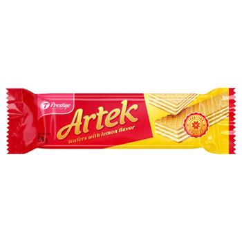 Prestige Artek Wafers with Lemon Flavour 50g