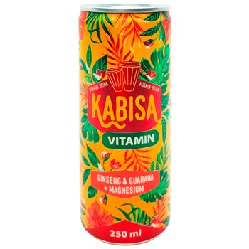 Напій газований Kabisa з магнієм вітамінами екстрактом женьшеню та гуарани 250мл - купити, ціни на Восторг - фото 1