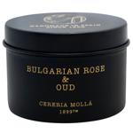 Cereria Molla Bulgarian Rose & Oud Scented Candle for Travel 90g