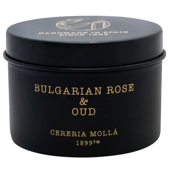 Аромасвічка Cereria Molla Bulgarian Rose & Oud для подорожей 90г - купити, ціни на WINETIME - фото 1
