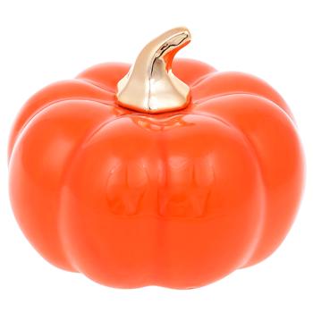 Bona Di Pumpkin Porcelain Decor 13cm Orange Gloss - buy, prices for WINETIME - photo 1