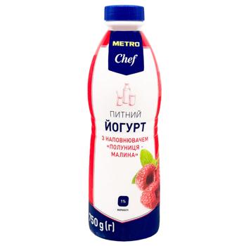 Йогурт Metro Chef Клубника-малина 1% 750г - купить, цены на - фото 2