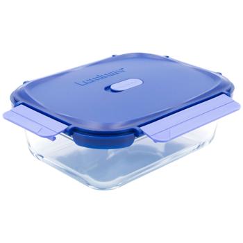 Luminarc Pure Box Click Clack Rectangular Container 1.52l