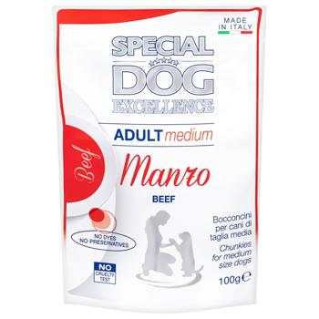 Корм влажный Monge Special Dog Excellence с говядиной для собак средних пород 100г - купить, цены на КОСМОС - фото 1