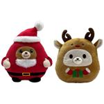Плюшеві різдвяні тварини One Two Fun, 2 в асортименті, 25 см (OTF203012)