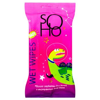 Soho Aloe Vera Wet Wipes 15pcs - buy, prices for EKO Market - photo 1