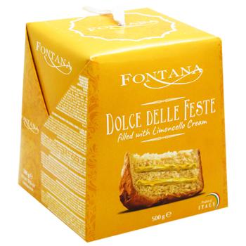 Панетоне Fontana з кремом лімончелло 500г - купить, цены на МегаМаркет - фото 2