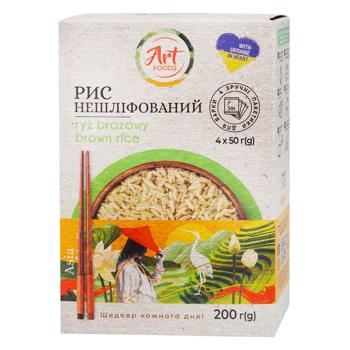 Рис Art Foods нешліфований 4*50г - купити, ціни на Чудо Маркет - фото 3