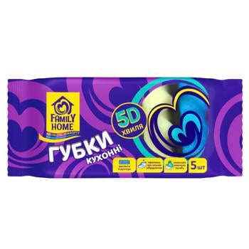 Губка Фемели хоум 5шт - купить, цены на Идеал - фото 1