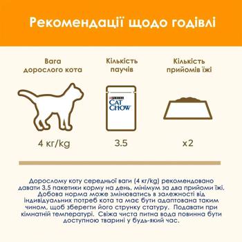 Набір вологого корму для котів Cat Chow Adult 10 шт х 85 г - курка та цукіні - купити, ціни на MasterZoo - фото 6