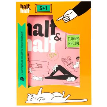 Корм влажный Half&Half с индейкой для котят 5+1шт х 100г - купить, цены на - фото 4