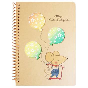 Блокнот Bourgeois клетка В6 80 листов - купить, цены на Auchan - фото 1