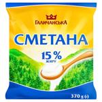 Galichanska Sour Cream 15% 370g