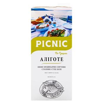 Вино Picnic Алиготе белое сухое 9,5-13% 1л - купить, цены на - фото 6