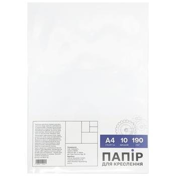Бумага для черчения А4 10 листов - купить, цены на Таврия В - фото 1