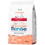 Корм сухий Monge Adult з лососем та рисом для собак малих порід 800г