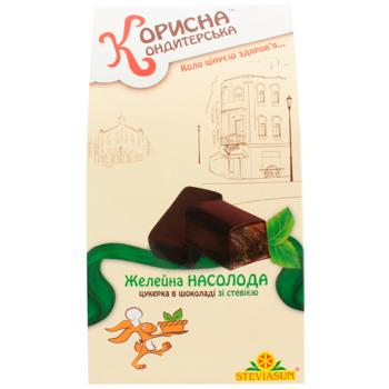 Korysna Kondyterska Zheleyna Nasoloda Candies in Chocolate with Stevia 150g - buy, prices for MegaMarket - photo 2