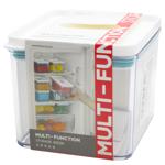 Ємність для зберігання продуктів квадратна з клапаном 0,7л