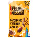 Батончик !Fest Food Mission соленый арахис 40г
