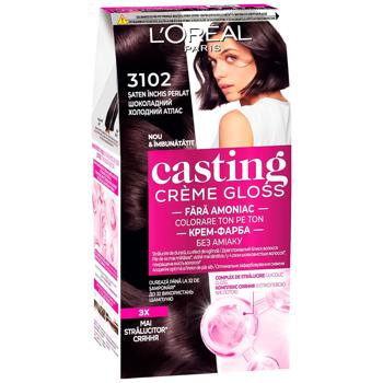 Крем-фарба для волосся L'oreal Paris Casting Creme Gloss 3102 Шоколадний холодний атлас