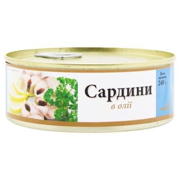 Сардина Amberfish в олії 240г - купити, ціни на ЕКО Маркет - фото 1