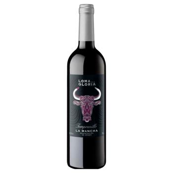 Вино Loma de la Gloria Tempranillo красное сухое 12.5% 0,75л - купить, цены на MasterZoo - фото 1