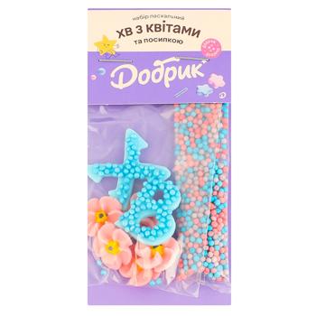 Декорации кондитерские Добрик ХВ с цветами и посыпкой - купить, цены на Чудо Маркет - фото 5