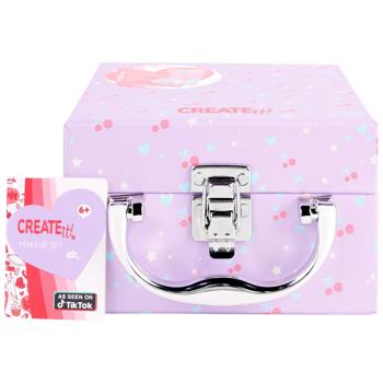 Create It! Cosmetics Set in Lilac Case with Lock